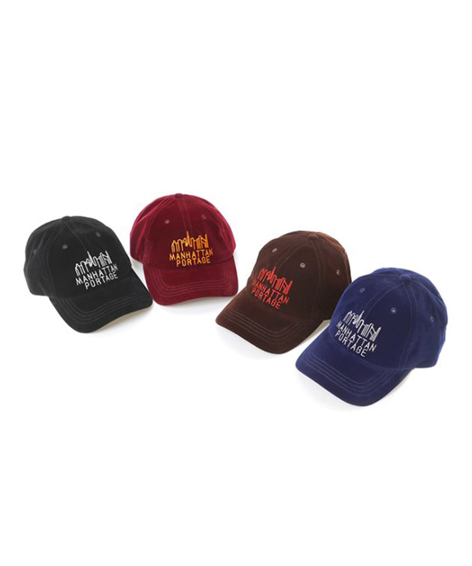 Manhattan Portage マンハッタンポーテージ キャップ 帽子 フリーサイズ Hand Like Stitch 6P Cap MP293(BLACK-FREE)