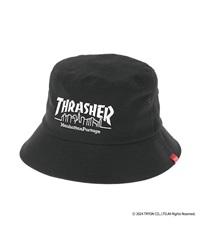 Manhattan Portage マンハッタンポーテージ ハット バケットハット THRASHERコラボレーション BUCKET HAT MP265(BLACK-FREE)