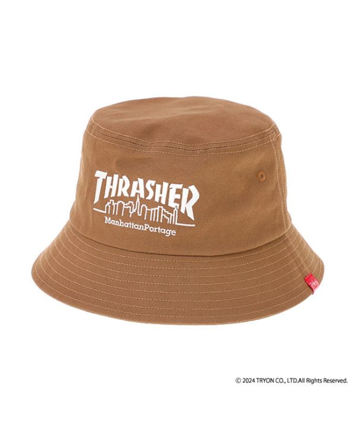 Manhattan Portage マンハッタンポーテージ ハット バケットハット THRASHERコラボレーション BUCKET HAT MP265(BROWN-FREE)