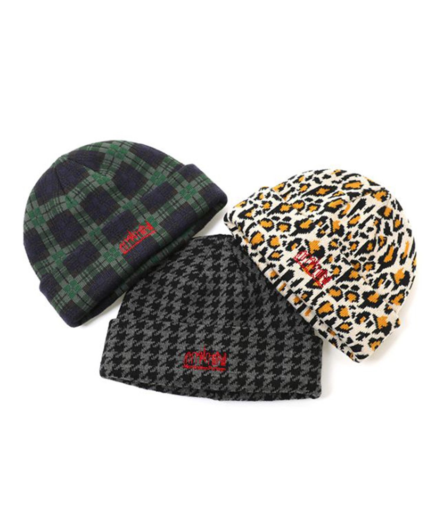 Manhattan Portage マンハッタンポーテージ ビーニー ニットキャップ ニット帽 帽子 Jacquard Pattern Knit Cap MP304(NAVY-FREE)