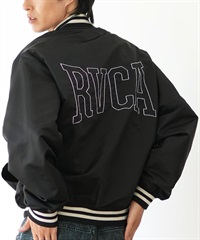 RVCA ルーカ アウター スタジャン メンズ バックロゴ 裏起毛 BE042-774(BLK-M)