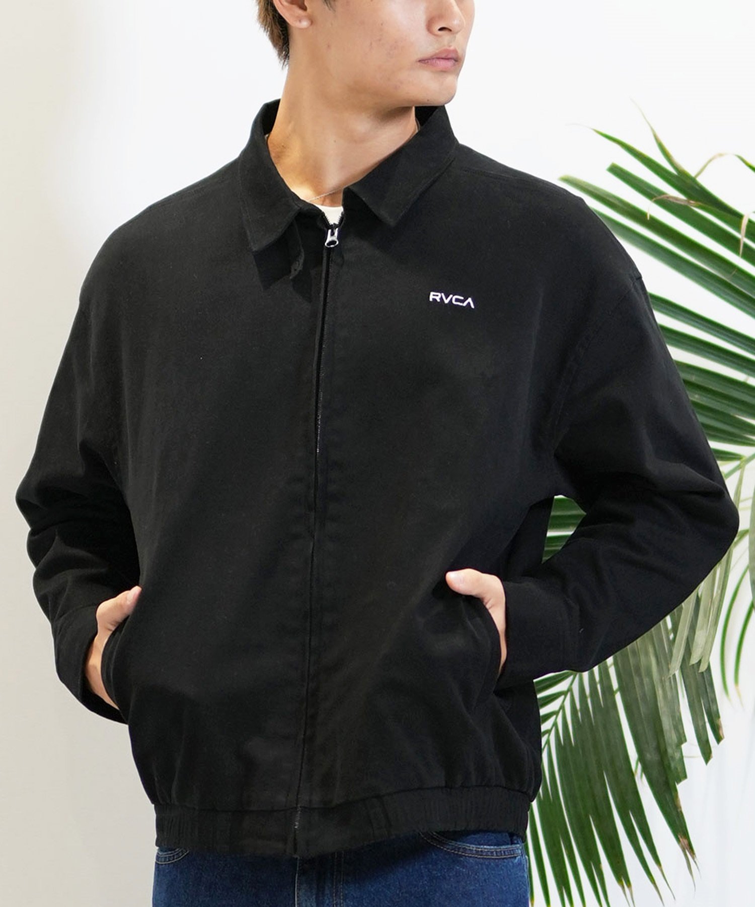 RVCA ルーカ アウター メンズ ブルゾン ジャケット ジップアップ BE042-769(BLK-M)