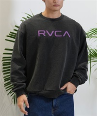 RVCA ルーカ トレーナー クルーネック メンズ スウェット ロゴ ルーズシルエット 裏起毛 BE042-P22(KVCY-S)