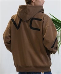 RVCA ルーカ パーカー ジップアップ メンズ ビッグロゴ バックプリント ルーズシルエット BE042-044(BBB-S)