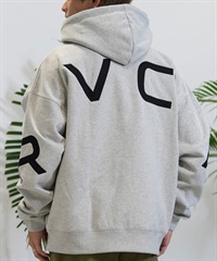 RVCA ルーカ パーカー ジップアップ メンズ ビッグロゴ バックプリント ルーズシルエット BE042-044(HGR-S)