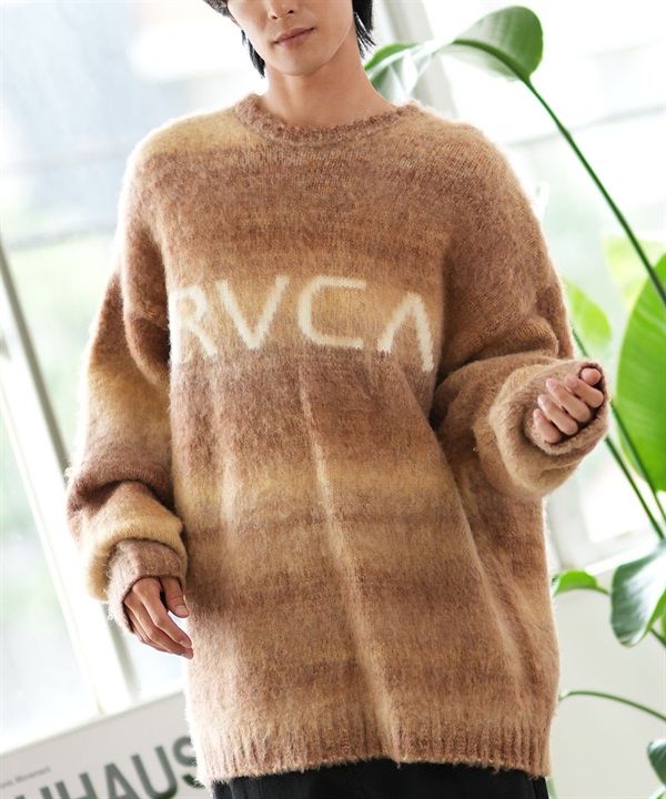 RVCA ルーカ セーター メンズ ニット クルーネック グラデーション ルーズシルエット BE042-651