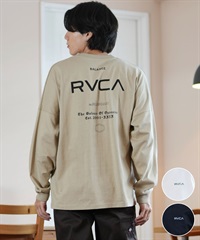 RVCA ルーカ 長袖 Tシャツ メンズ XXX LT バックプリント ルーズシルエット ムラサキスポーツ限定 BE042-P08(WHT-S)