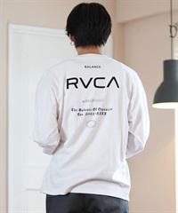 RVCA ルーカ 長袖 Tシャツ メンズ XXX LT バックプリント ルーズシルエット ムラサキスポーツ限定 BE042-P08(WHT-S)