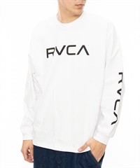 RVCA ルーカ 長袖 Tシャツ メンズ ロンT オーバーサイズ ロゴ ユニセックス BE042-059(WHT-S)