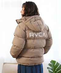 RVCA ルーカ 中綿 ジャケット レディース アウター ロゴ 撥水 BALANCE PUFFER HD JKT BE044-760(DKH-M)