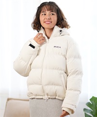 RVCA ルーカ 中綿 ジャケット レディース アウター ロゴ 撥水 BALANCE PUFFER HD JKT BE044-760(CLO-M)