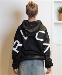 RVCA ルーカ アウター レディース ナイロンジャケット ビッグロゴ バックプリント セットアップ対応 BE044-759(BLK-S)