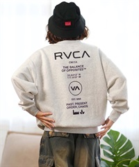 RVCA ルーカ トレーナー レディース バックプリント スウェット ムラサキスポーツ限定 BE044-P01(GRY-S)