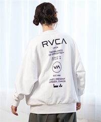 RVCA ルーカ トレーナー レディース バックプリント スウェット ムラサキスポーツ限定 BE044-P01(WHT-S)