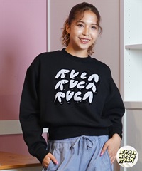 RVCA ルーカ トレーナー レディース クルーネック スウェット フロントプリント 裏起毛 BE044-007(CLO-S)