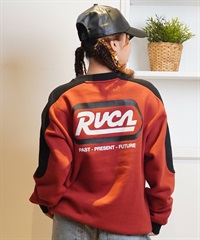 RVCA ルーカ トレーナー レディース クルーネック スウェット バックプリント 裏起毛 BE044-005(RQS0-S)