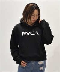 RVCA ルーカ パーカー レディース ロゴ プルオーバー セットアップ対応 BE044-017(BLK-S)