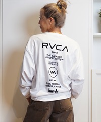 RVCA ルーカ 長袖 Tシャツ レディース バックプリント ロンT ムラサキスポーツ限定 BE044-P50(WHT-S)