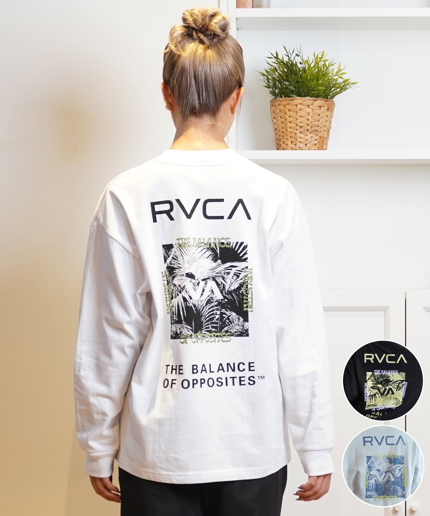 RVCA ルーカ 長袖 Tシャツ レディース バックプリント ロンT BE044-052(BES0-S)