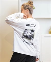 RVCA ルーカ 長袖 Tシャツ レディース バックプリント ロンT BE044-052(WHT-S)