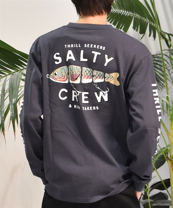 SALTY CREW ソルティークルー 長袖 Tシャツ メンズ ロンT ルアー バックプリント PADDLE TAIL 74-061