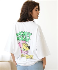 DISCUS ATHLETIC ディスカスアスレチック 半袖 Tシャツ レディース DISCUS×Disney ミッキー＆フレンズ 4287-1979 ムラサキスポーツ限定(09WH-FREE)