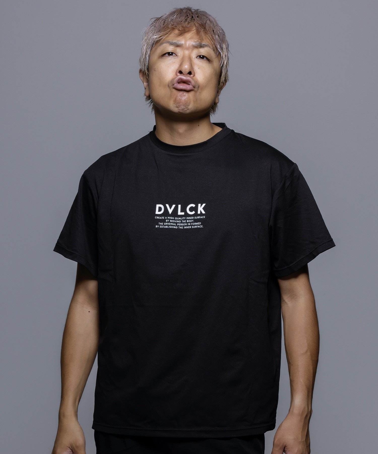 DEVILOCK デビロック ラッシュガード 半袖 メンズ Tシャツ 水陸両用 UVカット 速乾 DV24066 ムラサキスポーツ限定(BK-M)