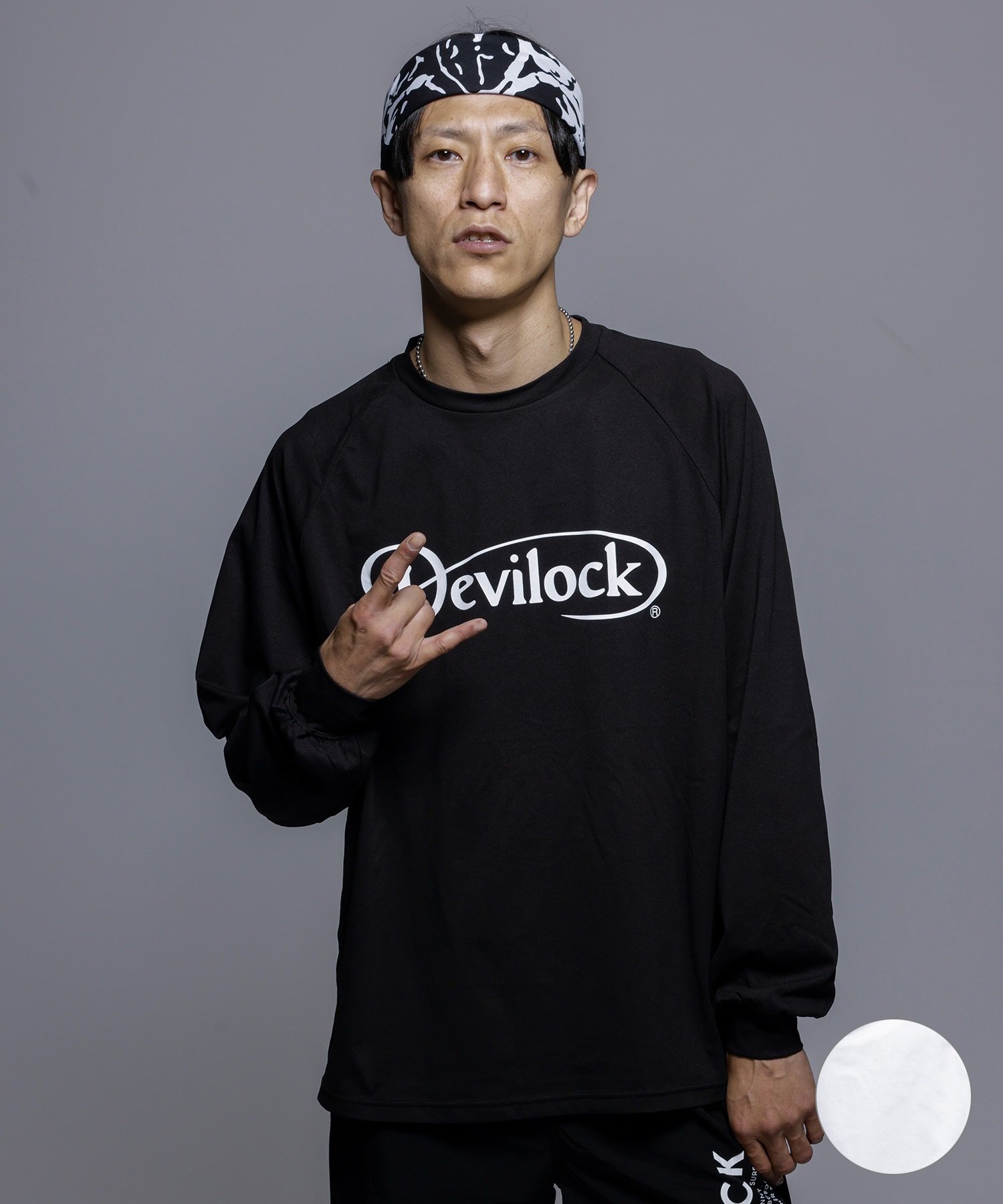 DEVILOCK デビロック ラッシュガード 長袖 メンズ Tシャツ ロンT 水陸両用 UVカット 速乾 DV24003 ムラサキスポーツ限定(WT-M)