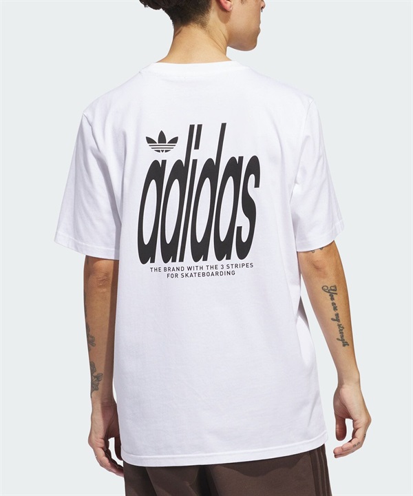 adidas skateboarding アディダス スケートボーディング 半袖 Tシャツ メンズ バックプリント 4.0ストレッチ ロゴ IS2661 421241423