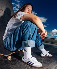 11月29日(金)0:00～発売 adidas skateboarding アディダス スケートボーディング SAMBA ADV サンバ IE6613 421243959(WT/PU-23.0cm)