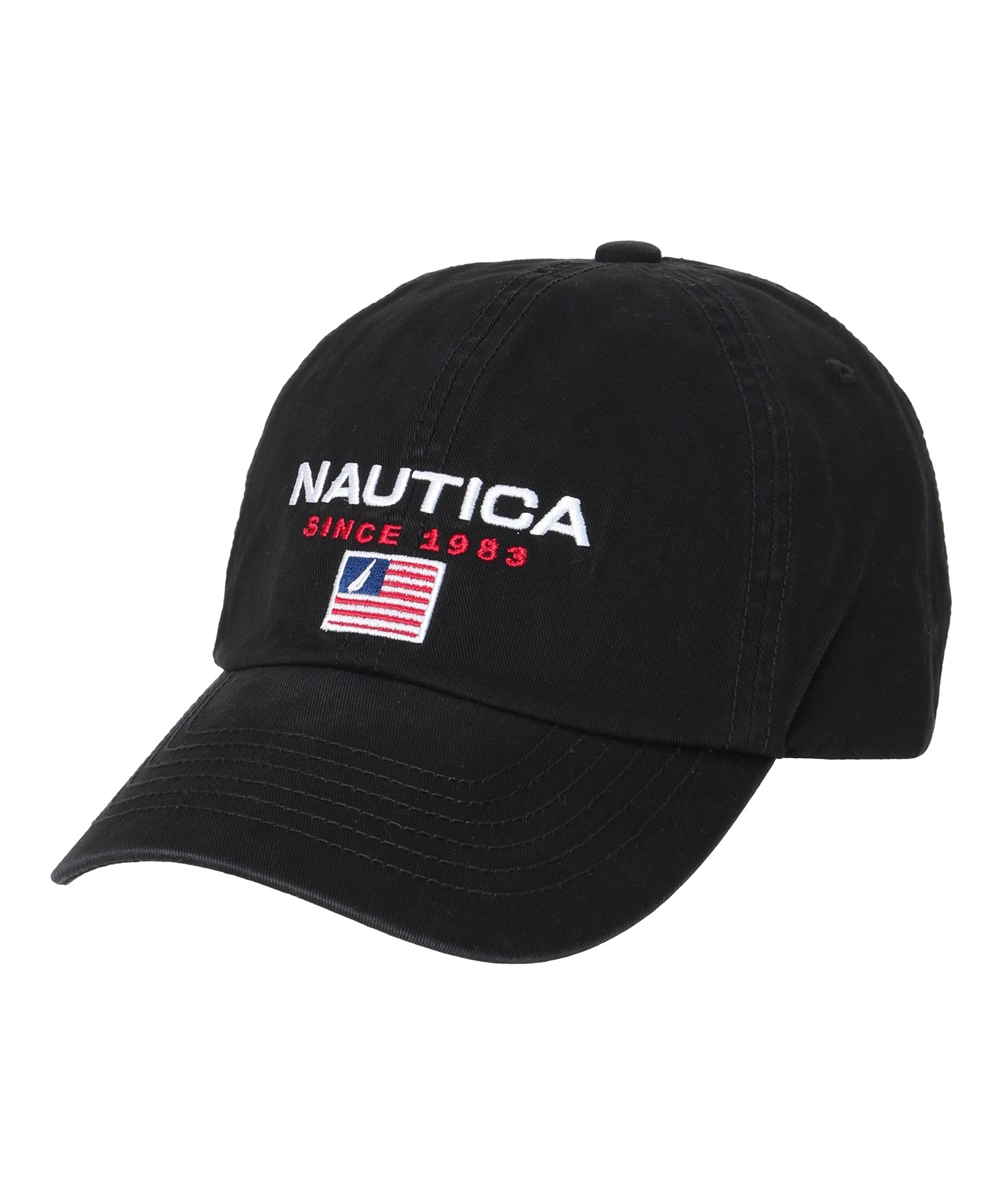 NAUTICA/ノーティカ SORTY LOGO EMB 6P CAP NT064 キャップ(BK/WT-FREE)