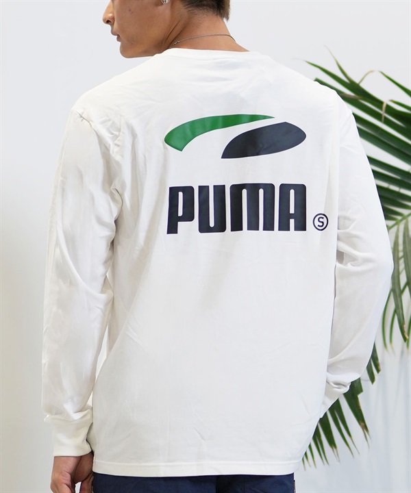 PUMA SKATEBOARDING プーマ スケートボーディング 長袖 Tシャツ メンズ ロンT バックプリント 機能素材 628138