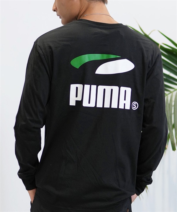 PUMA SKATEBOARDING プーマ スケートボーディング 長袖 Tシャツ メンズ ロンT バックプリント 機能素材 628138