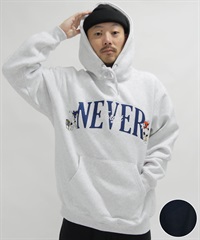 FORGET NEVER フォーゲットネバー メンズ パーカー 244OO1PK057FN ムラサキスポーツ限定(WHT-M)