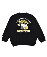 FORGET NEVER フォーゲットネバー キッズ スウェット バックプリント LOGO 244OO3TR097FN(BLK-130cm)