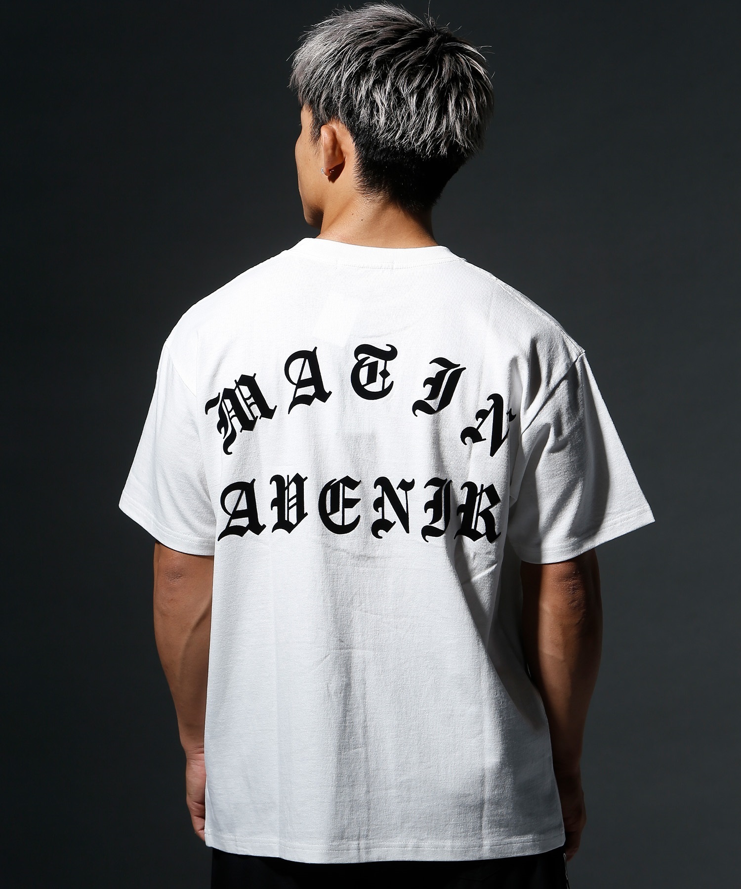 MATIN AVENIR マタンアヴニール Tシャツ 半袖 メンズ レディース バックプリント ビッグシルエット MA024010 ムラサキスポーツ限定(WT-XS)