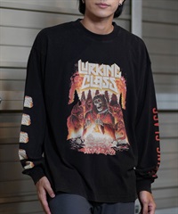 LURKING CLASS ラーキングクラス 長袖 Tシャツ メンズ ロンT フロントプリント ムラサキスポーツ限定 ST24FTM06(BKAD-M)