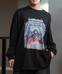 LURKING CLASS ラーキングクラス 長袖 Tシャツ メンズ ロンT フロントプリント ムラサキスポーツ限定 ST24FTM04(BKAD-M)