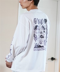 LURKING CLASS ラーキングクラス 長袖 Tシャツ メンズ ロンT バックプリント ST24FTM02 ムラサキスポーツ限定(WHITE-M)