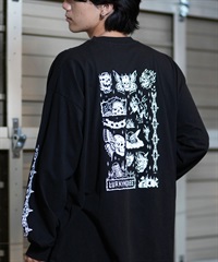 LURKING CLASS ラーキングクラス 長袖 Tシャツ メンズ ロンT バックプリント ST24FTM02 ムラサキスポーツ限定(BLACK-M)