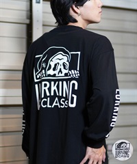 LURKING CLASS ラーキングクラス 長袖 Tシャツ メンズ ロンT バックプリント ST24FTM01 ムラサキスポーツ限定(WHITE-M)