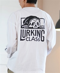 LURKING CLASS ラーキングクラス 長袖 Tシャツ メンズ ロンT バックプリント ST24FTM01 ムラサキスポーツ限定(WHITE-M)