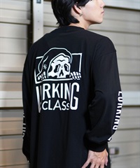 LURKING CLASS ラーキングクラス 長袖 Tシャツ メンズ ロンT バックプリント ST24FTM01 ムラサキスポーツ限定(BLACK-M)