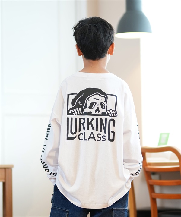 LURKING CLASS ラーキングクラス Tシャツ キッズ 長袖 ロンT バックプリント 親子コーデ ST24FTM01K ムラサキスポーツ限定