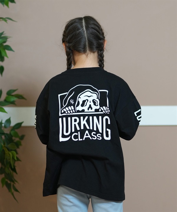 LURKING CLASS ラーキングクラス Tシャツ キッズ 長袖 ロンT バックプリント 親子コーデ ST24FTM01K ムラサキスポーツ限定