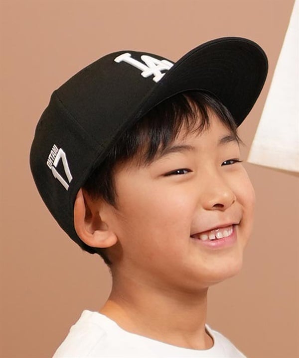 NEW ERA キッズ キャップ 帽子 Youth LP 9FIFTY OHTANI 17 ロサンゼルス・ドジャース 大谷翔平 ブラック 14674623 ムラサキスポーツ限定