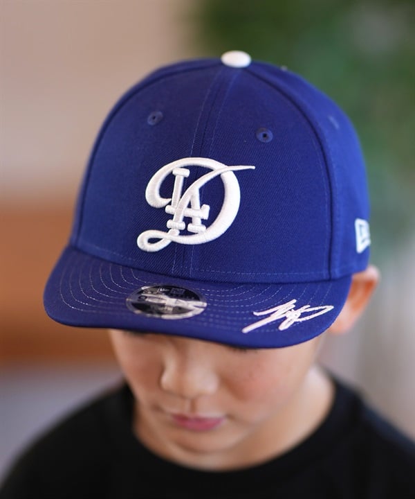 NEW ERA キッズ キャップ 帽子 Youth LP 9FIFTY MLB Signature ロサンゼルス・ドジャース 大谷翔平 ダークロイヤル 14674879 ムラサキスポーツ限定