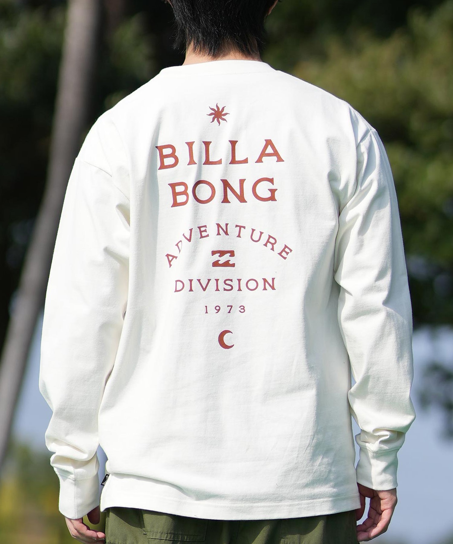 BILLABONG ビラボン 長袖 Tシャツ メンズ ロンT ロゴ バックプリント BF011-054(CRM-M)