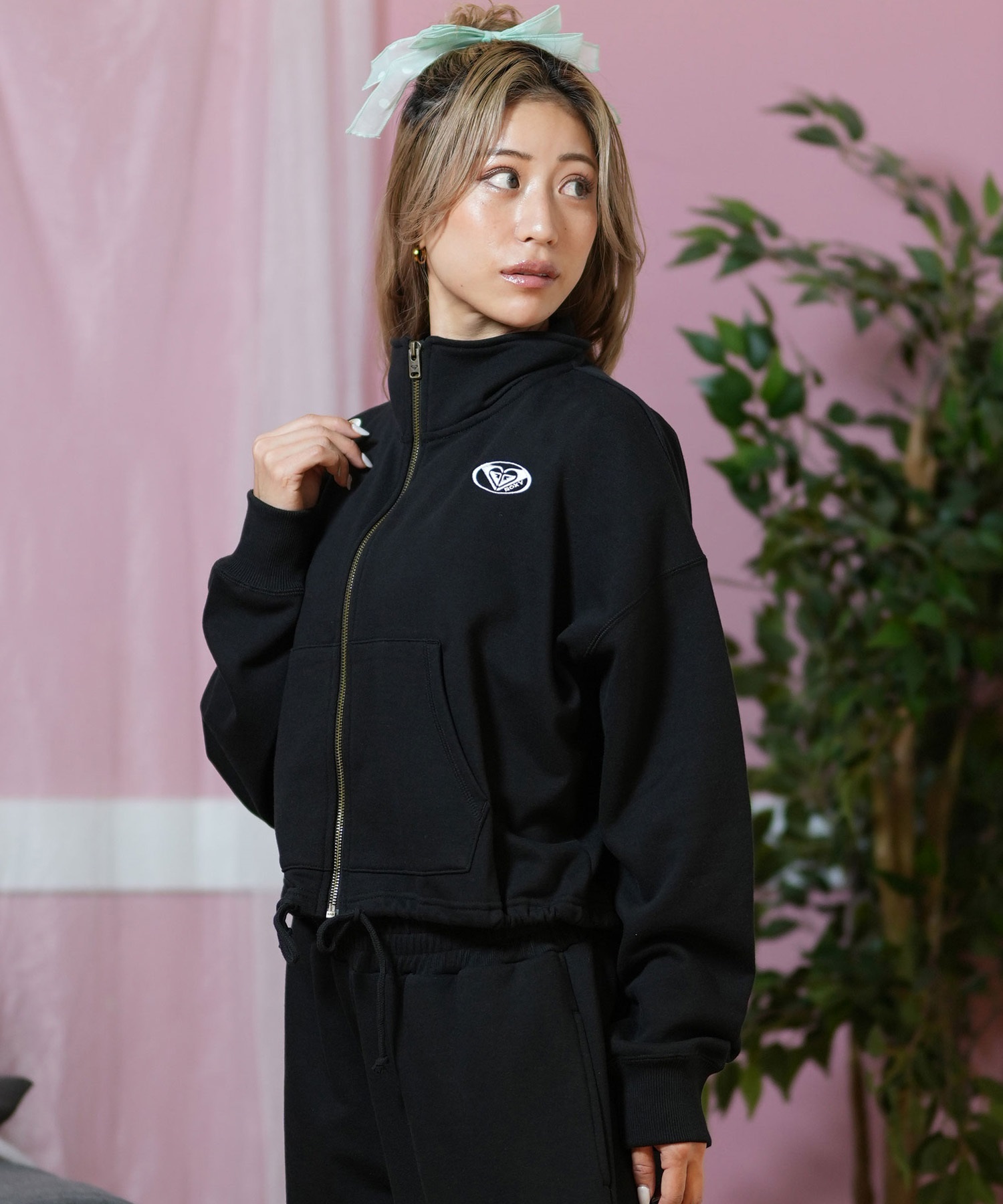 ROXY ロキシー トレーナー レディース ジップアップ スウェット RZP251642M(BLK-S)