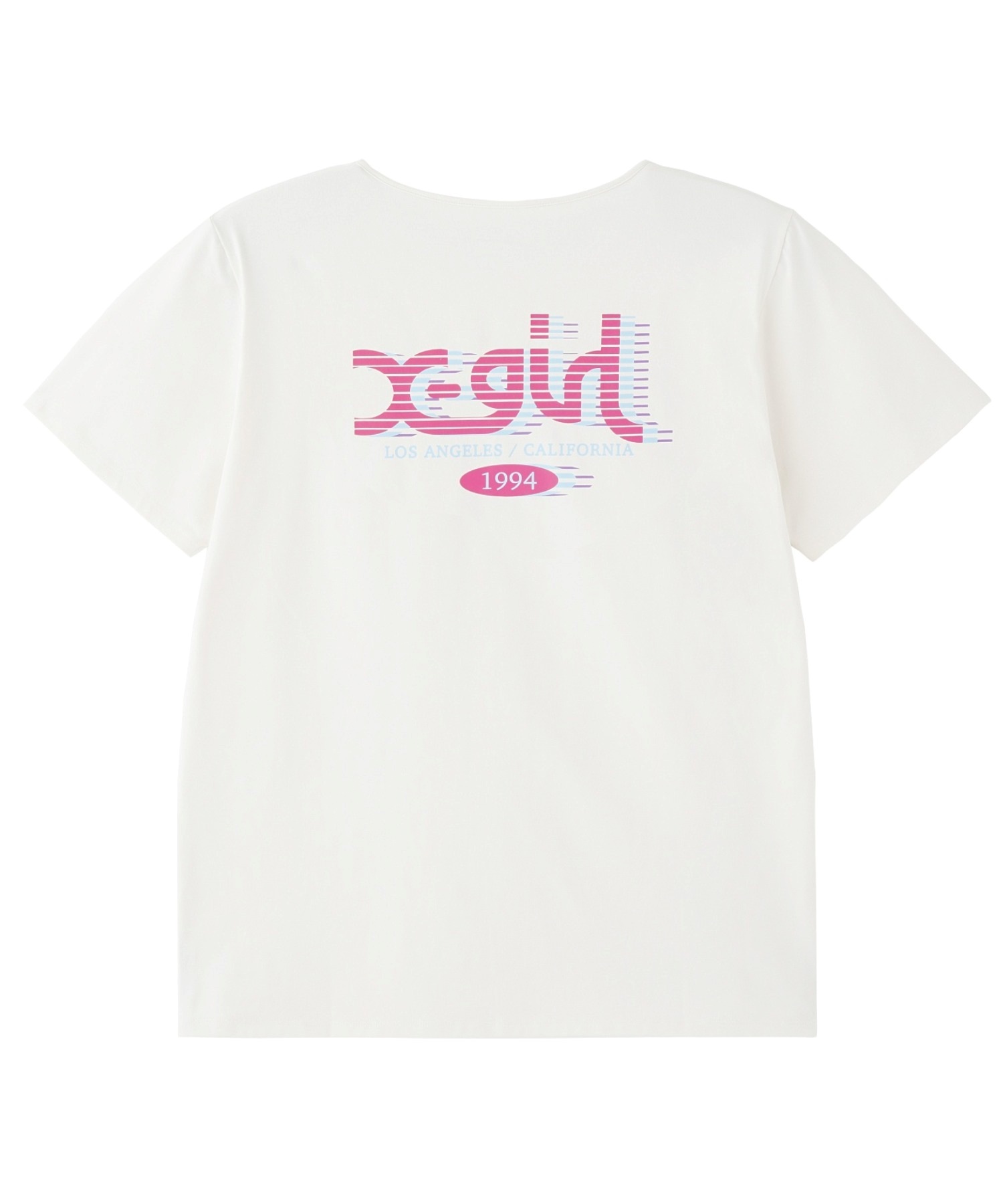 X-girl SPORTSエックスガールスポーツ半袖 Tシャツ レディース バックプリント UVカット 吸水速乾 接触冷感 155251013007(WHITE-M)